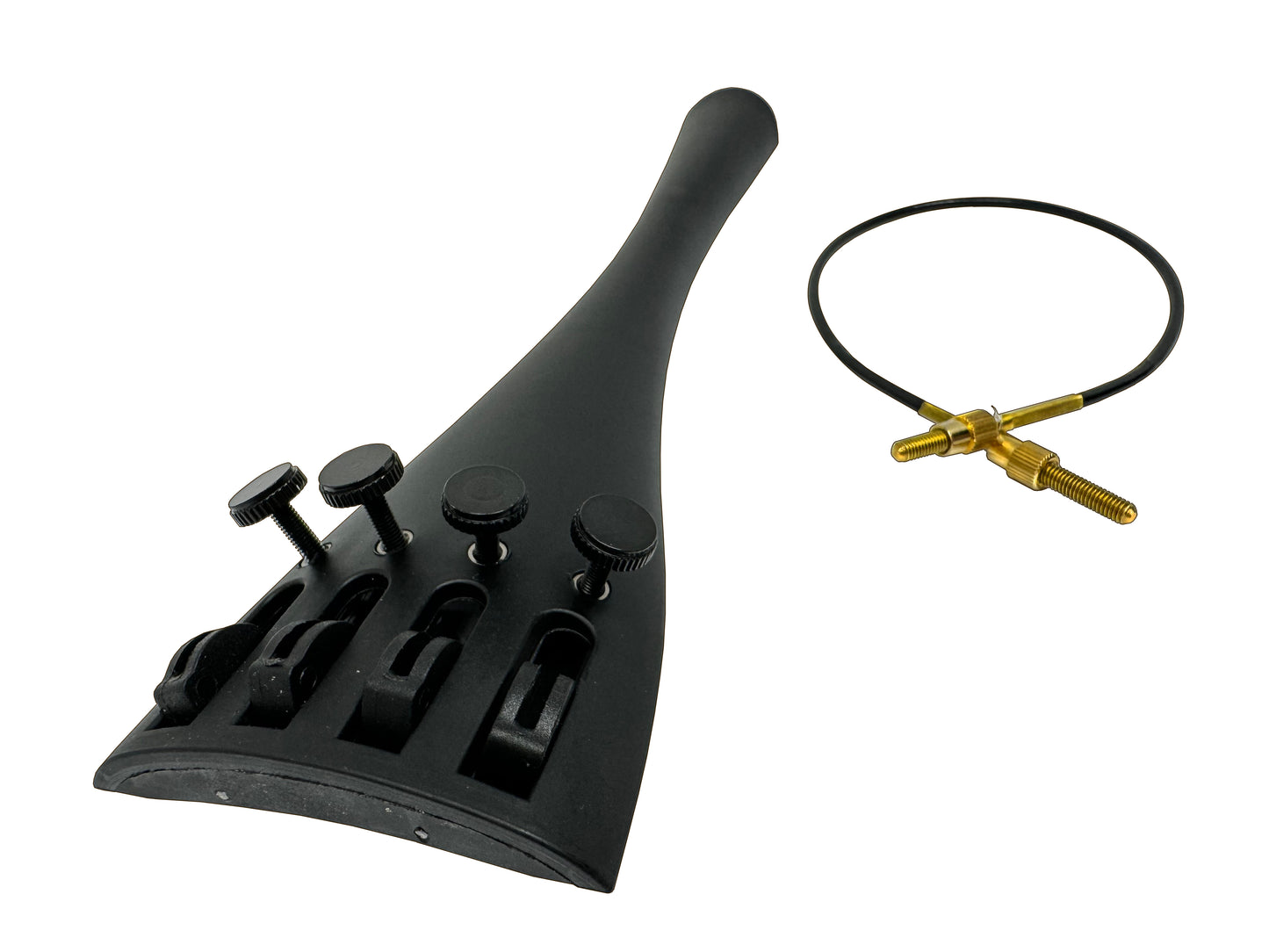 Forte3D 7/8-4/4 Cello Tailpiece with 4-tuners and Nylon Tailgut