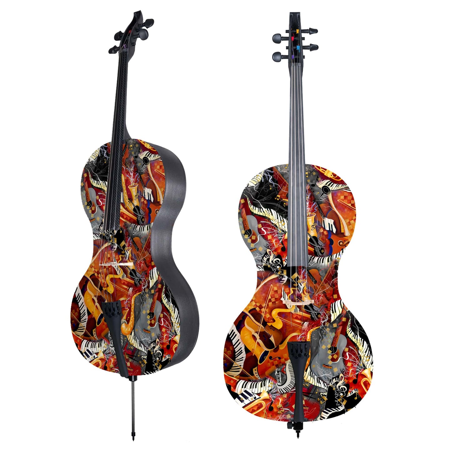 Forte3D® Cello with Fine Art Top by Juleez Art