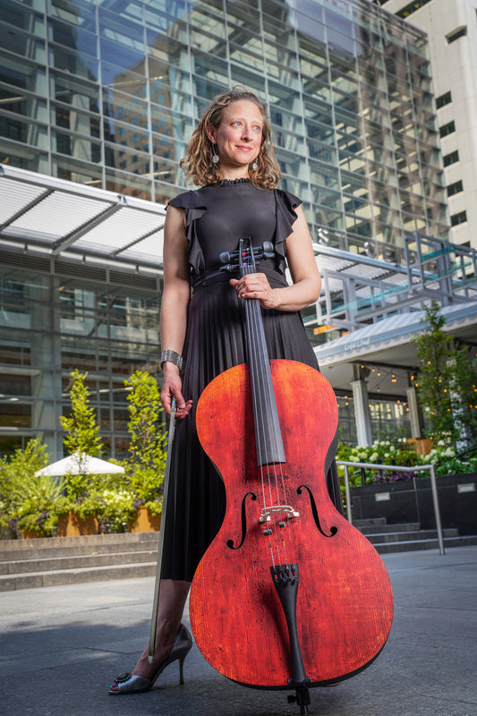 Forte3D® Cello with "Wooden Old Italian Cello" TOP AND OR BACK