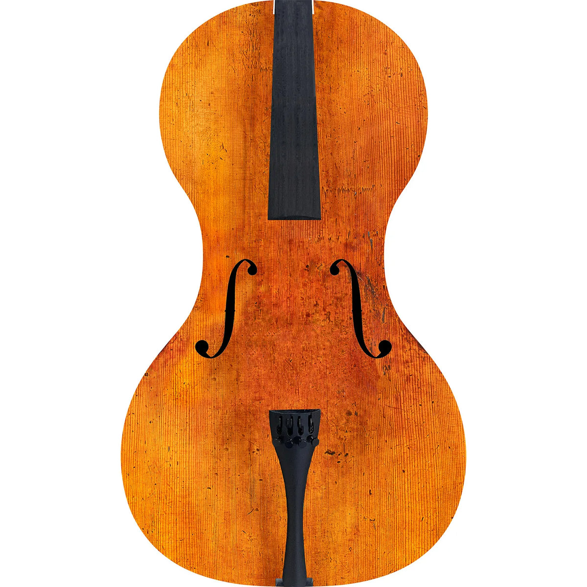 Forte3D® Cello with "Wooden Old Italian Cello" TOP AND OR BACK