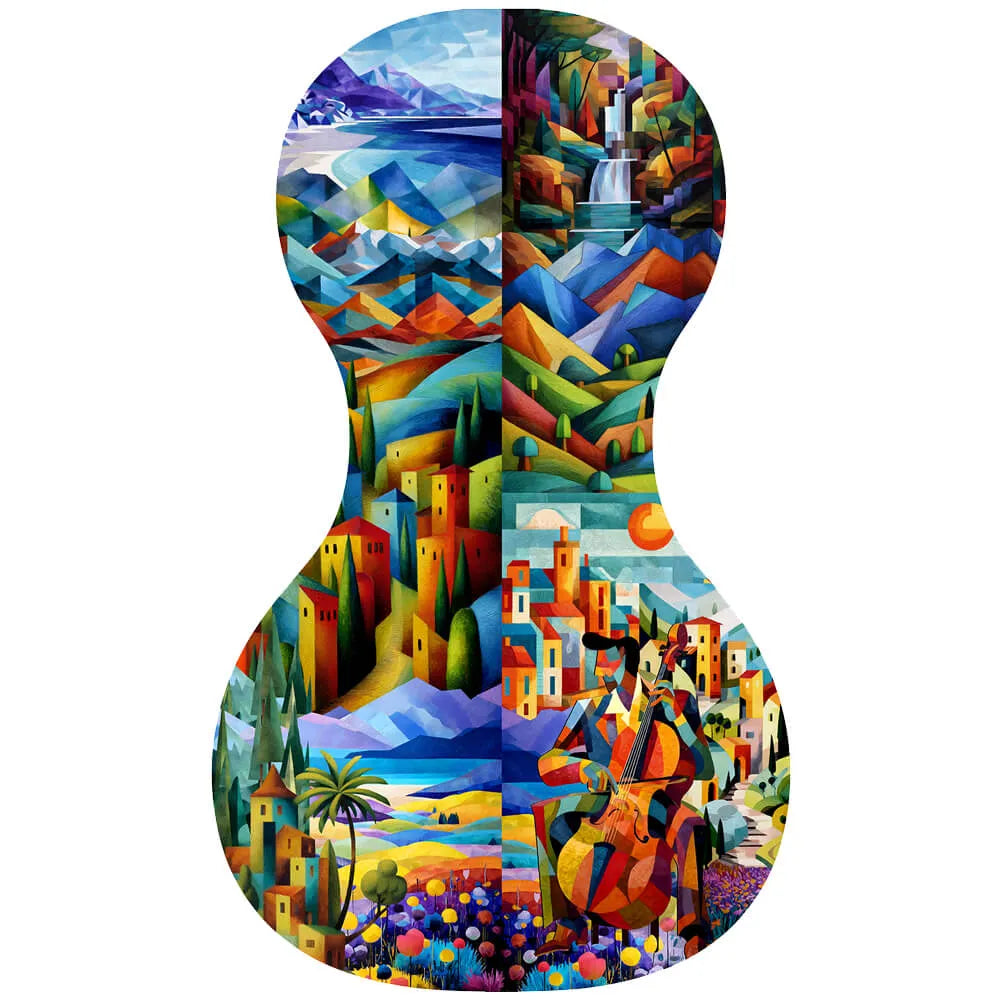 Forte3D® Cello with Fine Art TOP AND OR BACK by Juleez Art