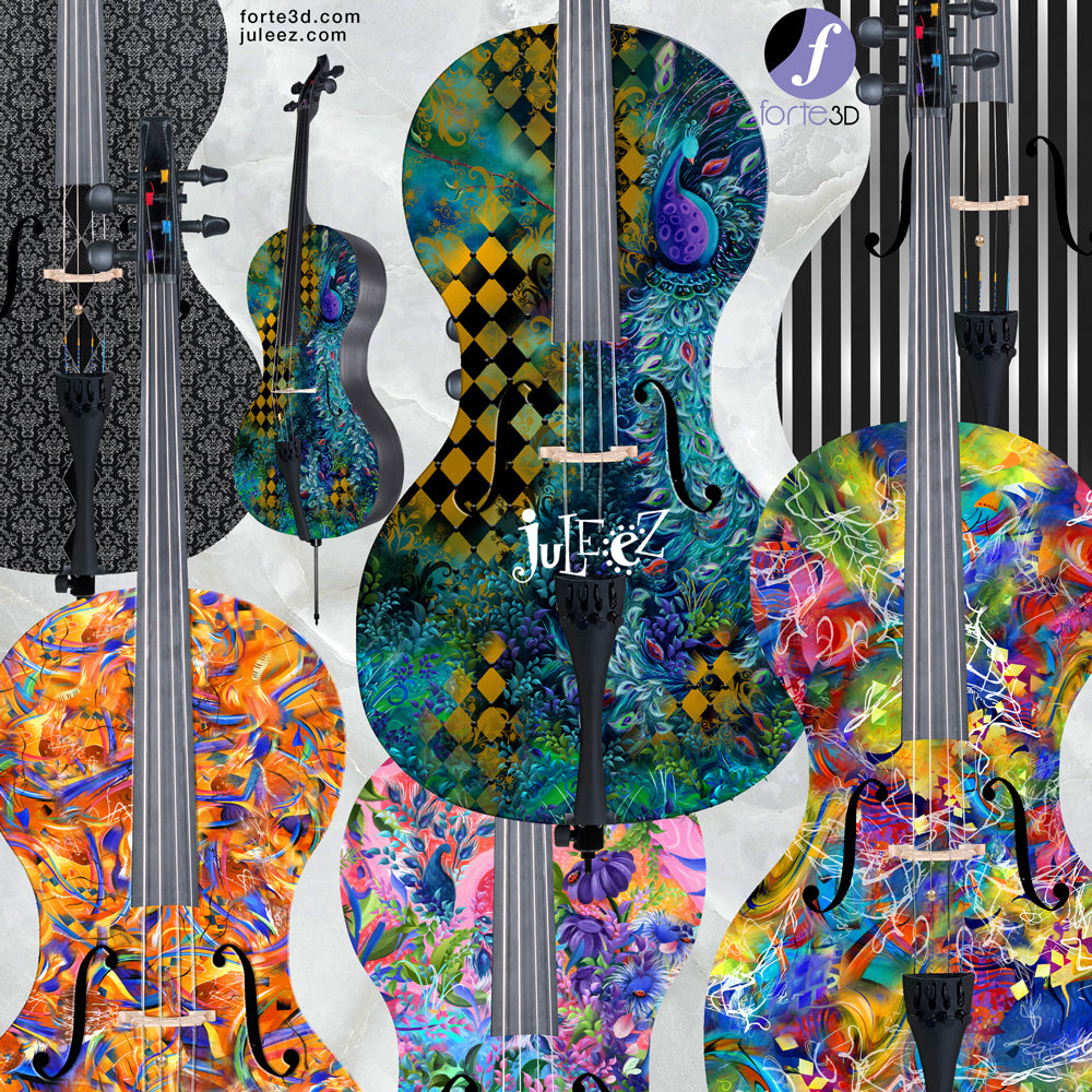 Forte3D Carbon Fiber Art Cellos-Juleez Art