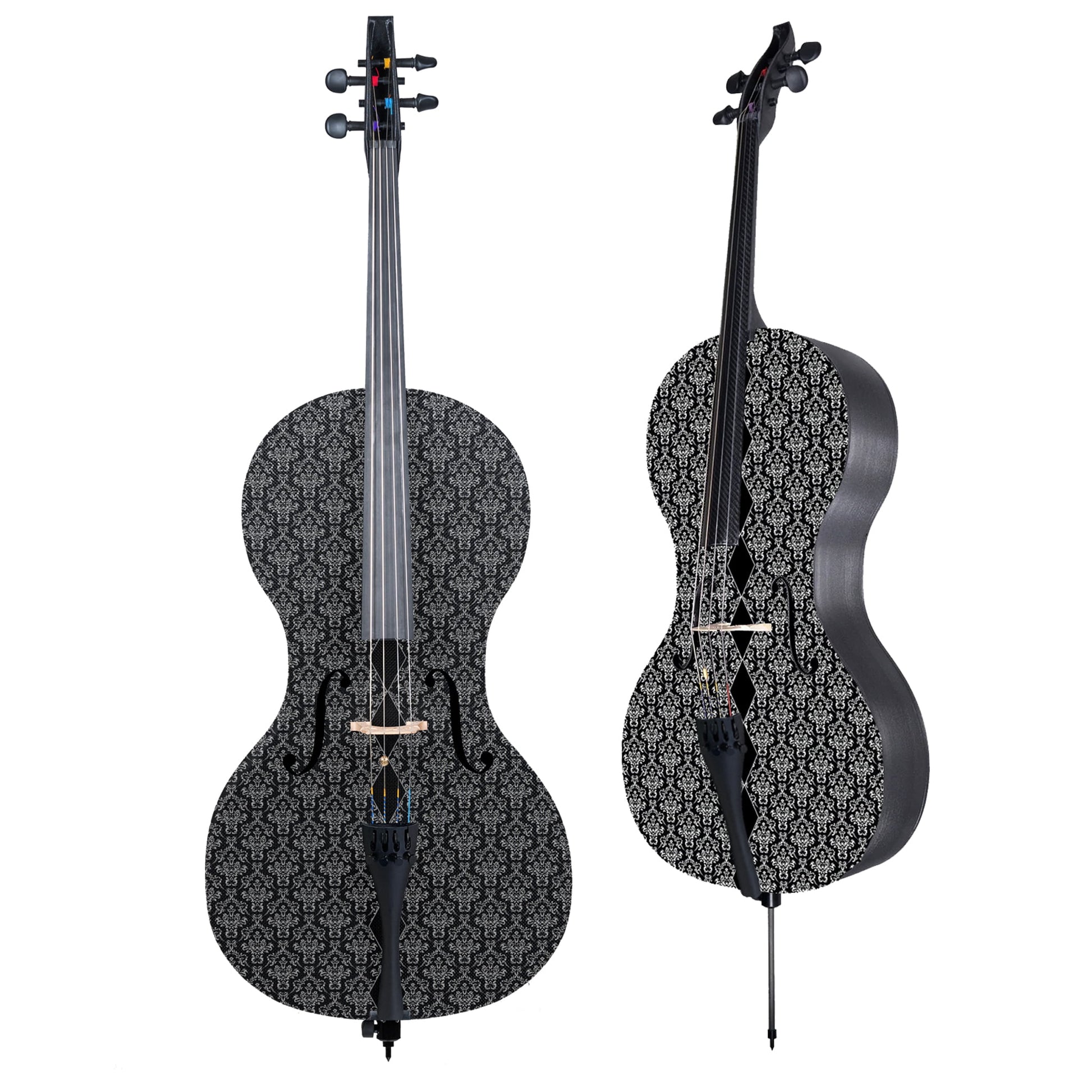 Forte3D Carbon Fiber Cello -Art Top-Damask -Juleez