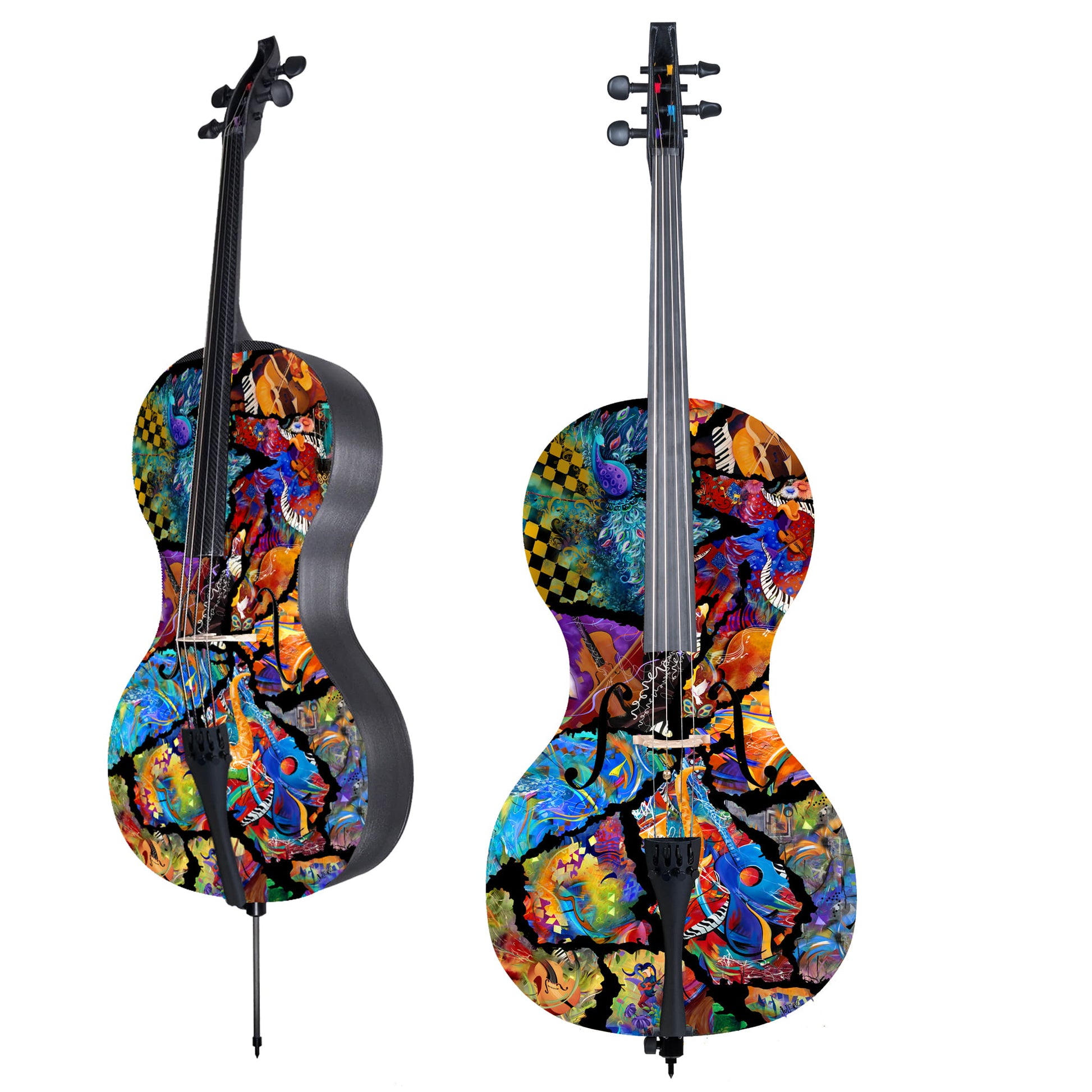 Forte3D Carbon Fiber Cello -Printed Cello -Museum -Juleez