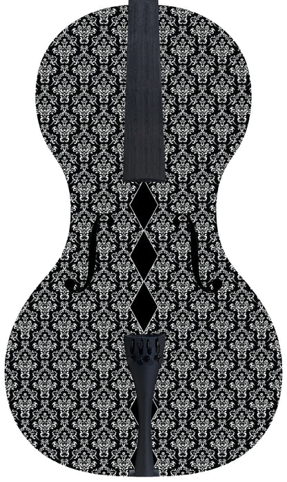Forte3D Carbon Fiber Cello - Art Cello -Damask Print-Juleez