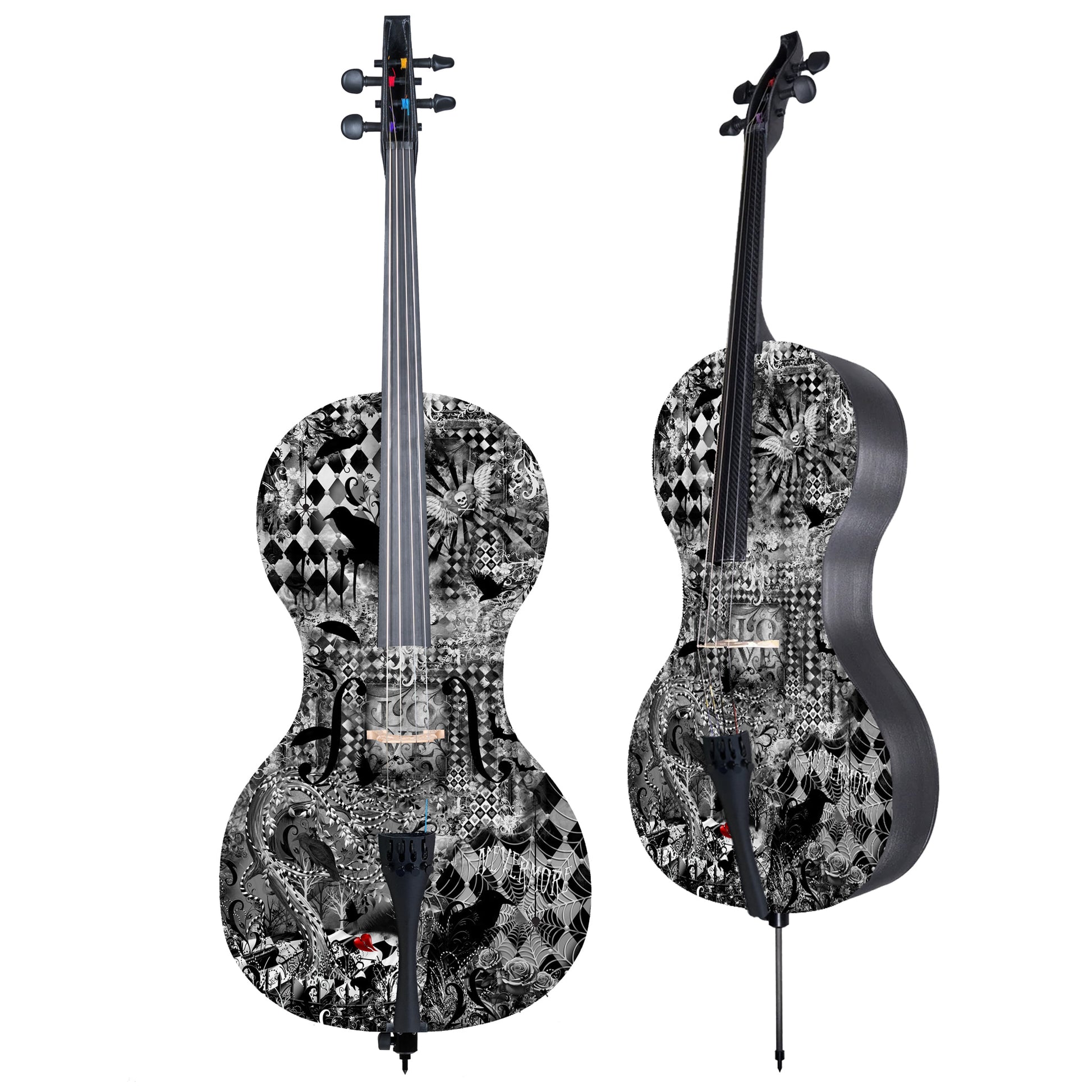 Forte3D Carbon Fiber Cello - Nevermore Love -Wednesday Cello