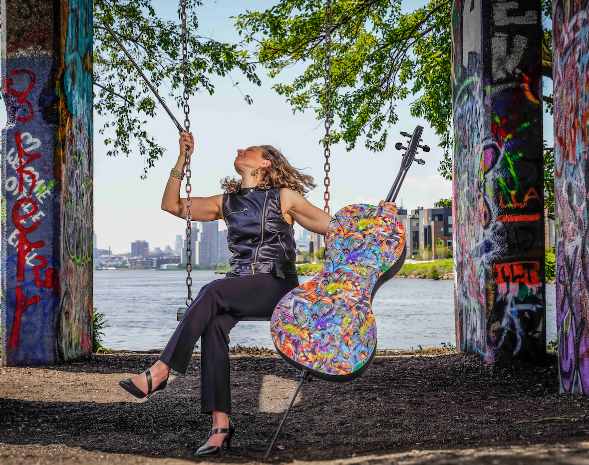 Forte3D® Cello with Fine Art TOP AND OR BACK by Juleez Art