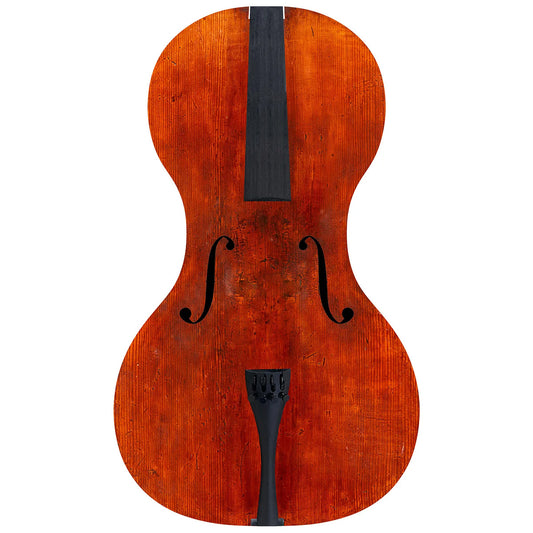 Forte3D® Carbon Fiber Cello Unique Instrument: Montagnana Top, Sanded Carbon-Fiber Back