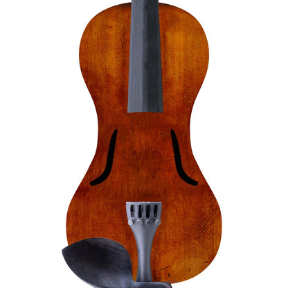 Forte3D® Violin with "Wooden Old Italian Violin" TOP AND OR BACK
