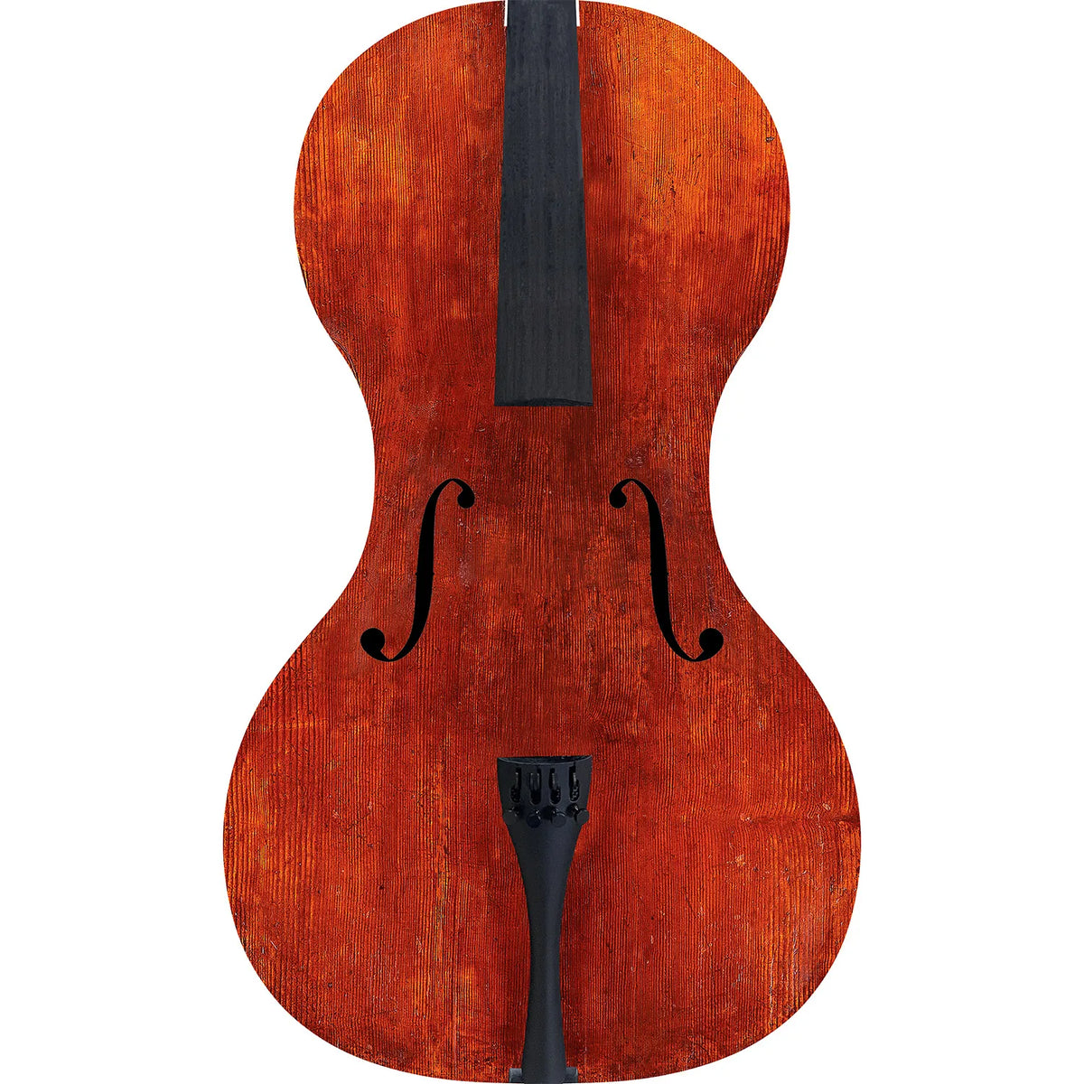 Forte3D® Cello with "Wooden Old Italian Cello" TOP AND OR BACK