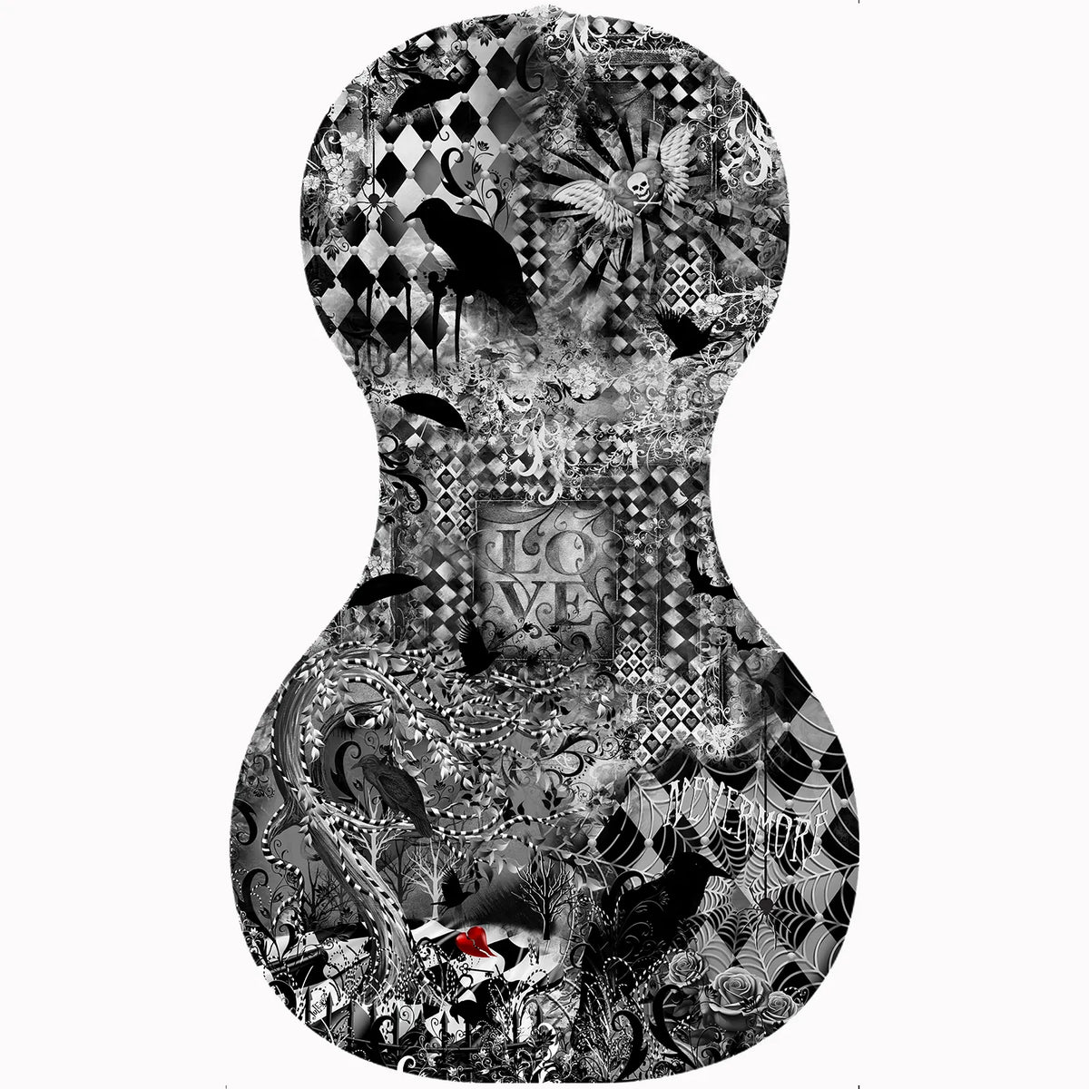 Forte3D® Cello with Fine Art TOP AND OR BACK by Juleez Art