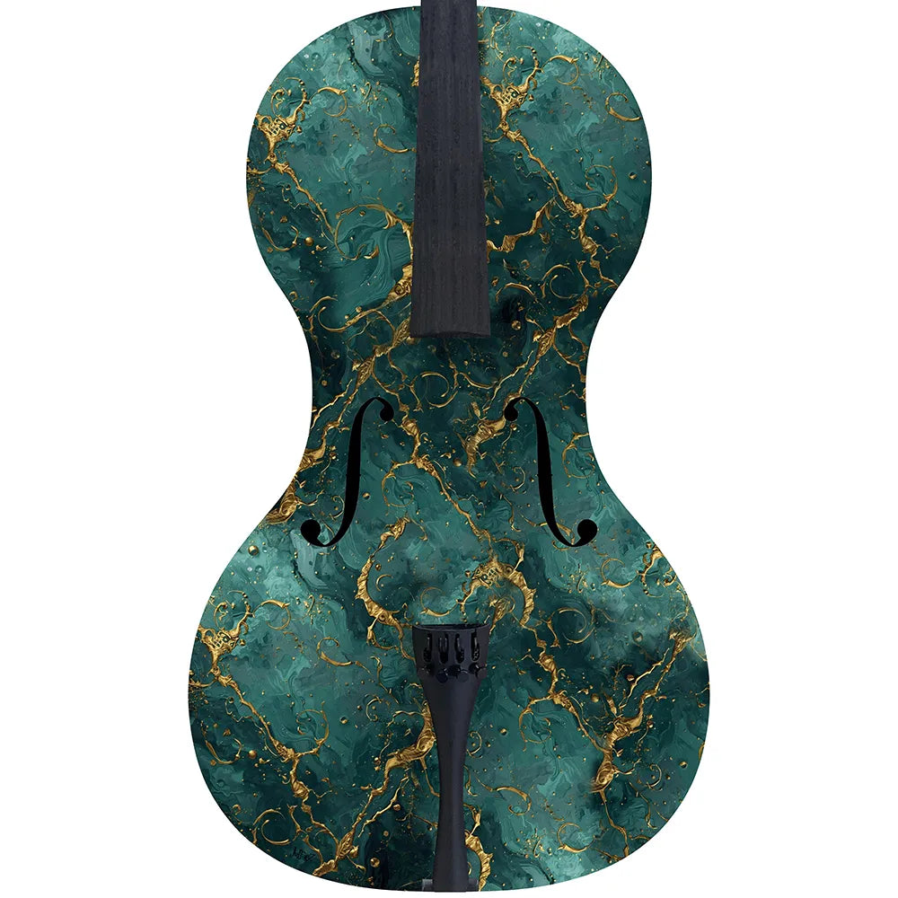 Forte3D® Cello with Fine Art TOP AND OR BACK by Juleez Art