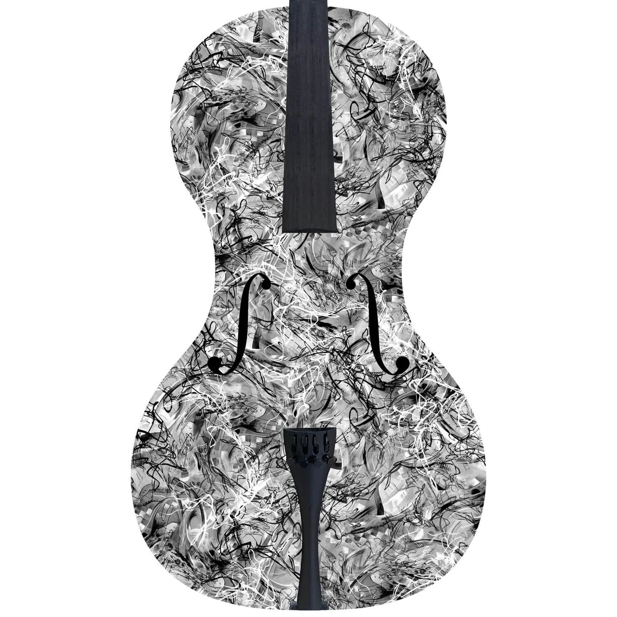Forte3D® Cello with Fine Art TOP AND OR BACK by Juleez Art