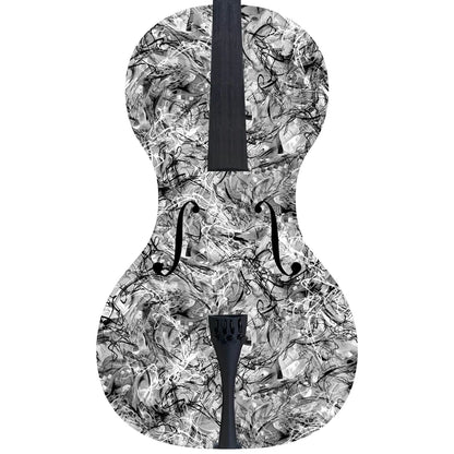 Forte3D® Cello with Fine Art TOP AND OR BACK by Juleez Art