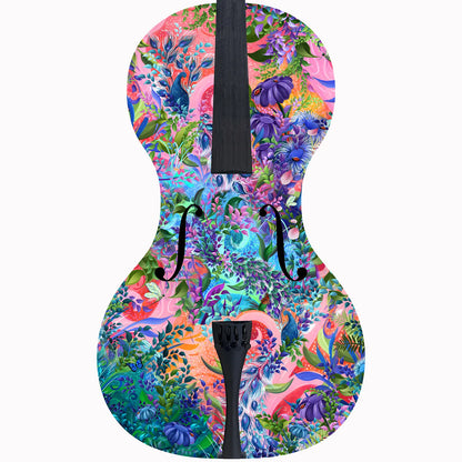 Forte3D® Cello with Fine Art TOP AND OR BACK by Juleez Art