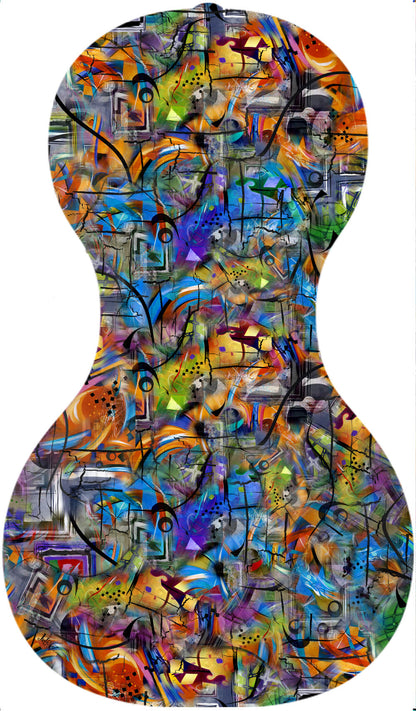 Forte3D® Cello Fine Art Cellos Painted BACK by Juleez